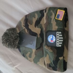 76ers camo winter hat nwt
